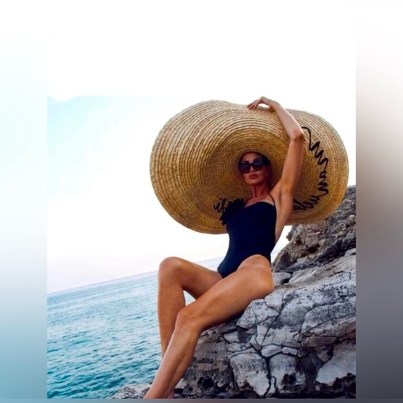 ZARA | NWT ASYMMETRICAL FLORAL ROSETTE SWIMSUIT ONE-PIECE IN BLACK XL - Picture 3 of 10